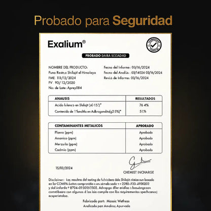 TEST0BOOST SHILAJIT - Exalium®